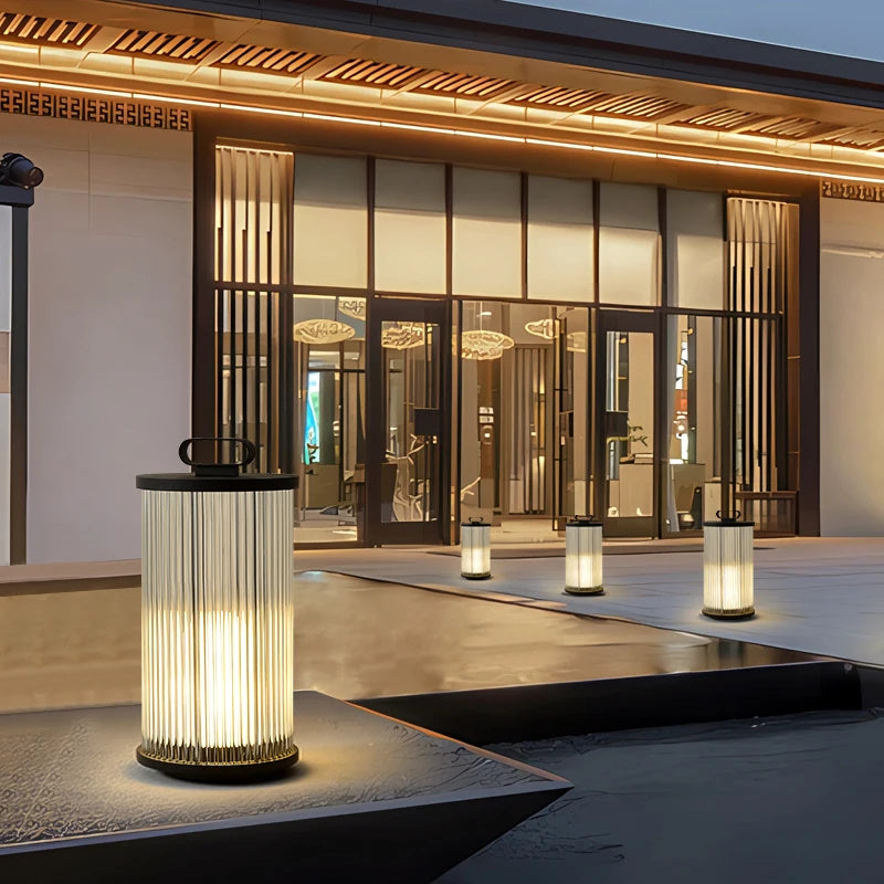 Solar Garden Floor Lantern