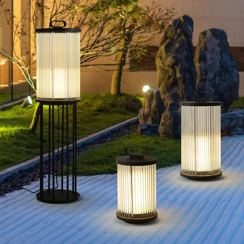 Solar Garden Floor Lantern