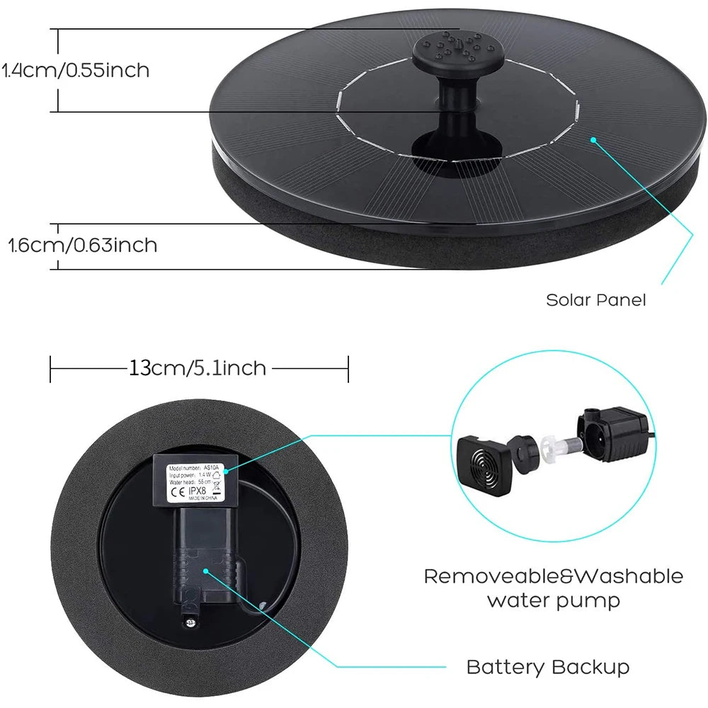 Ripple Solar Fountain