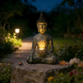 Serenity Solar Buddha Statue