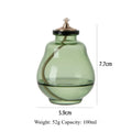 Glass Oil Lamp Candles | Colorful Aromatherapy Ornaments for Indoor & Outdoor Decor