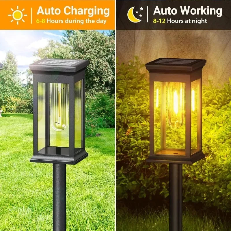 Solara Solar Pathway Lantern Lights