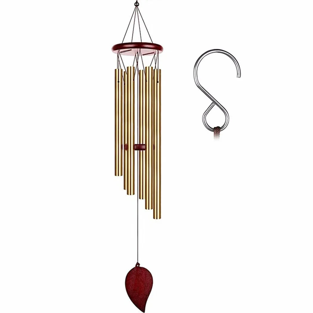 6-Tube Outdoor Wind Chime | Elegant Aluminum Garden Chimes for Patio & Porch