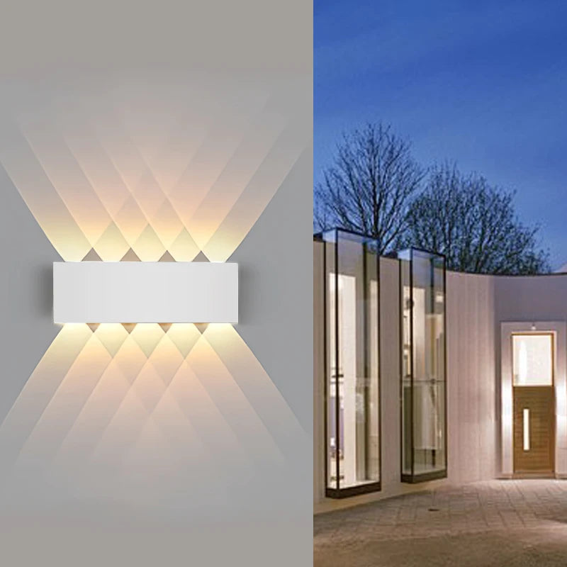 Modern LED Outdoor Wall Light | Waterproof Up & Down Exterior Sconce
