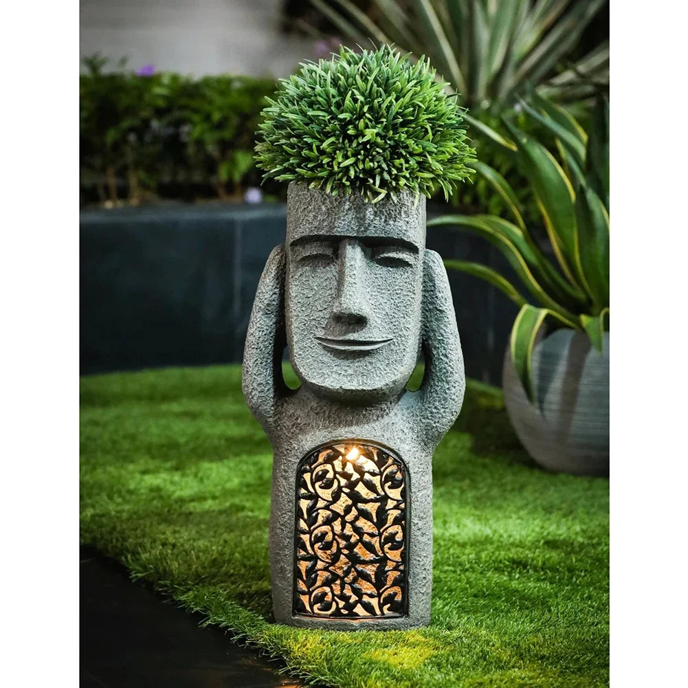 Sentinel Moai Garden Statue Collection