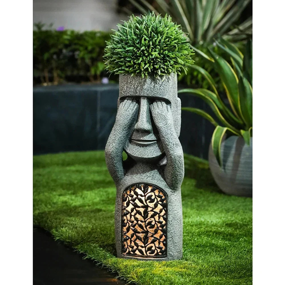 Sentinel Moai Garden Statue Collection