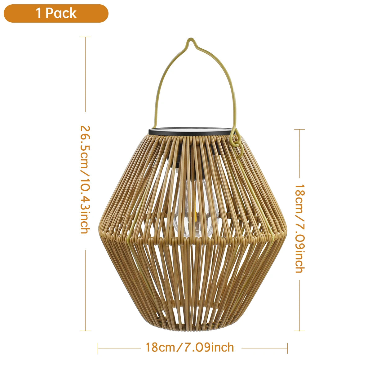 Solar Outdoor Lantern | Waterproof Woven Garden Lantern