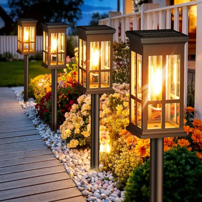 Solara Solar Pathway Lantern Lights