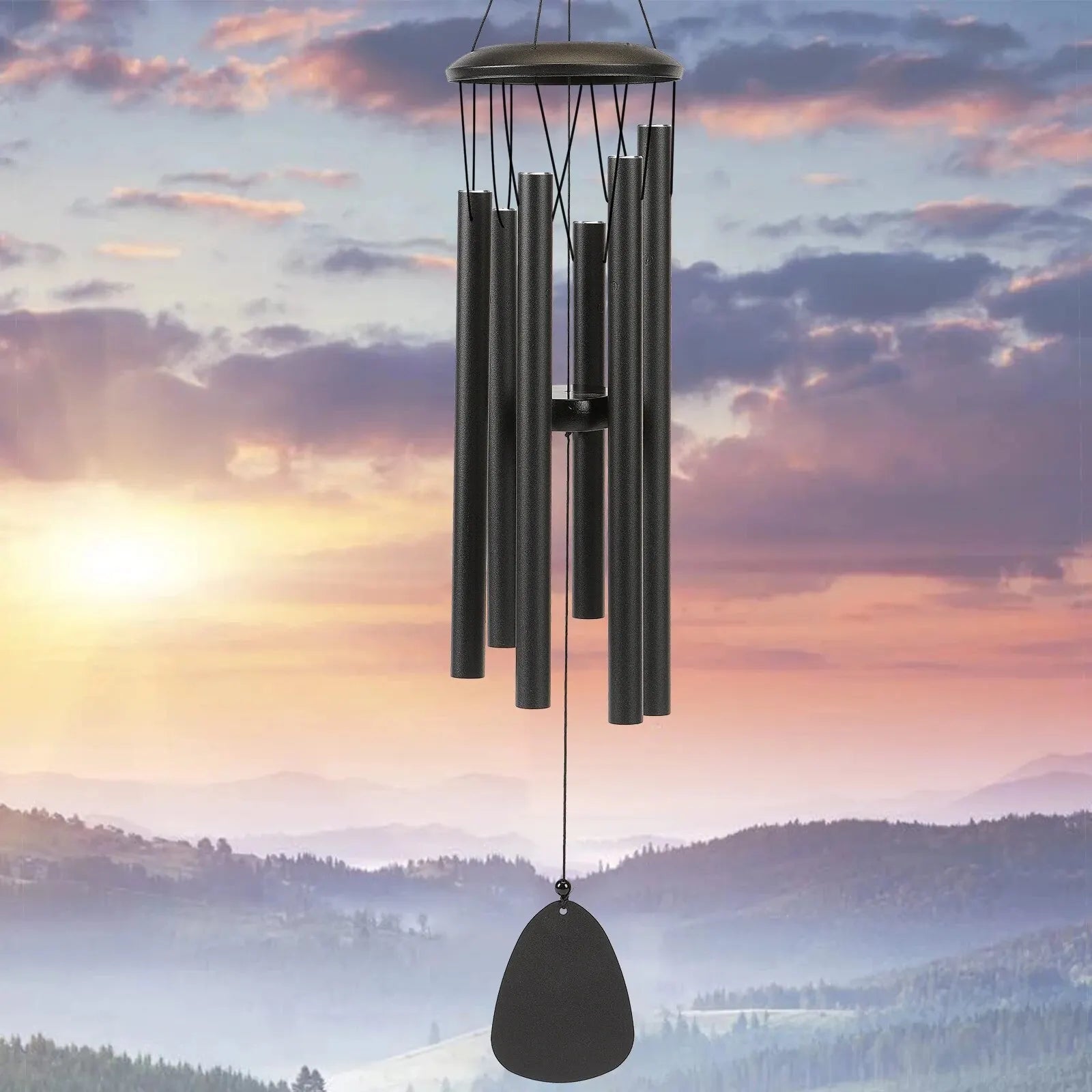 26-Inch Aluminum Wind Chimes | Outdoor Décor for Porch, Garden & Patio