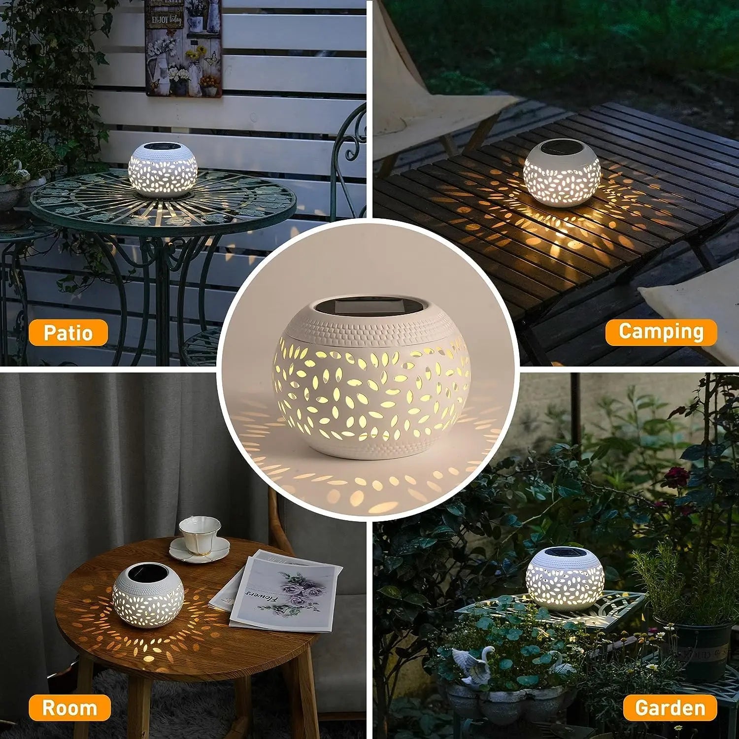 Solara Solar Hollow Table Lantern