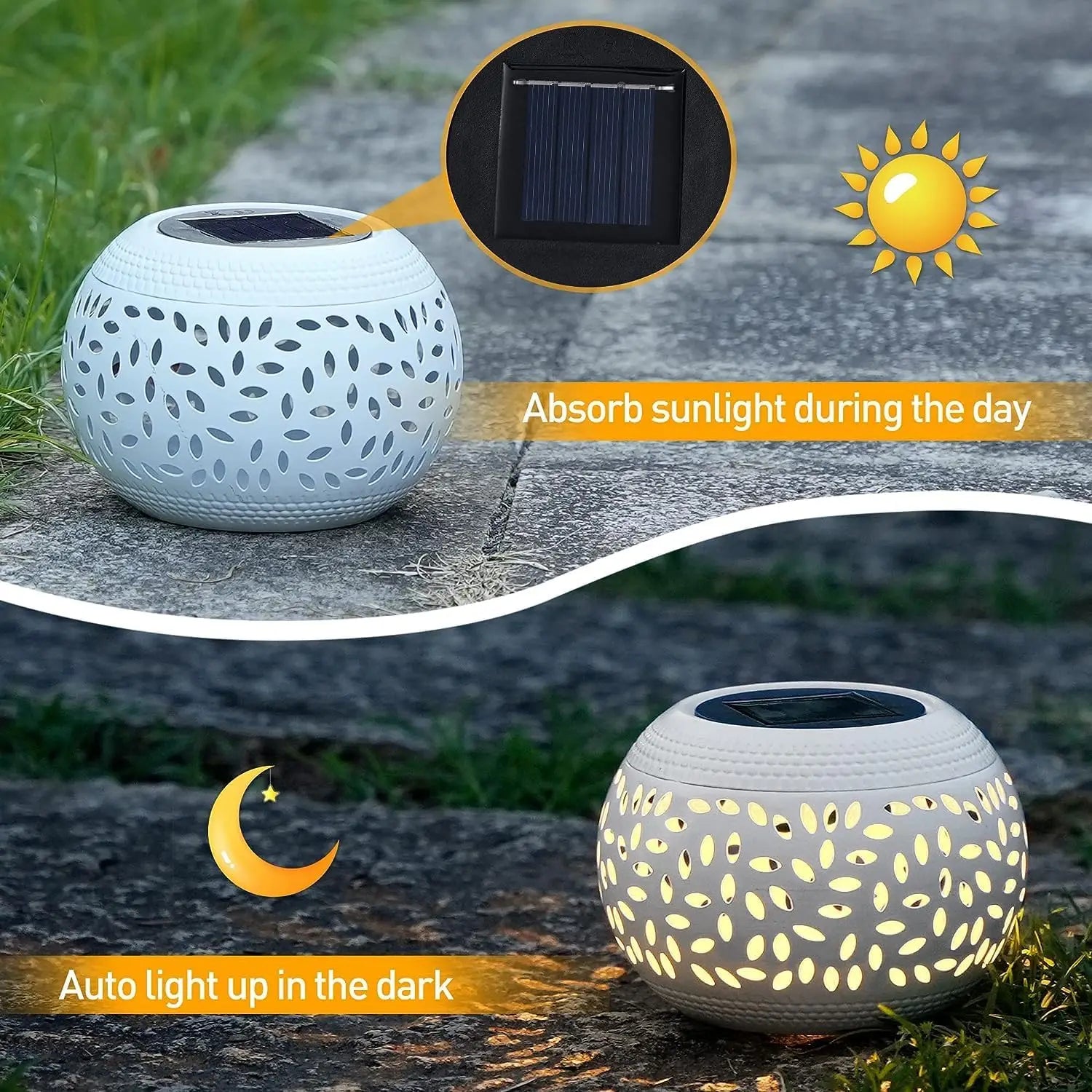 Solara Solar Hollow Table Lantern