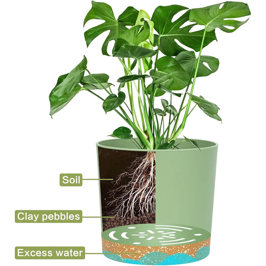 Sage Modern Planter Set (2 Pack)
