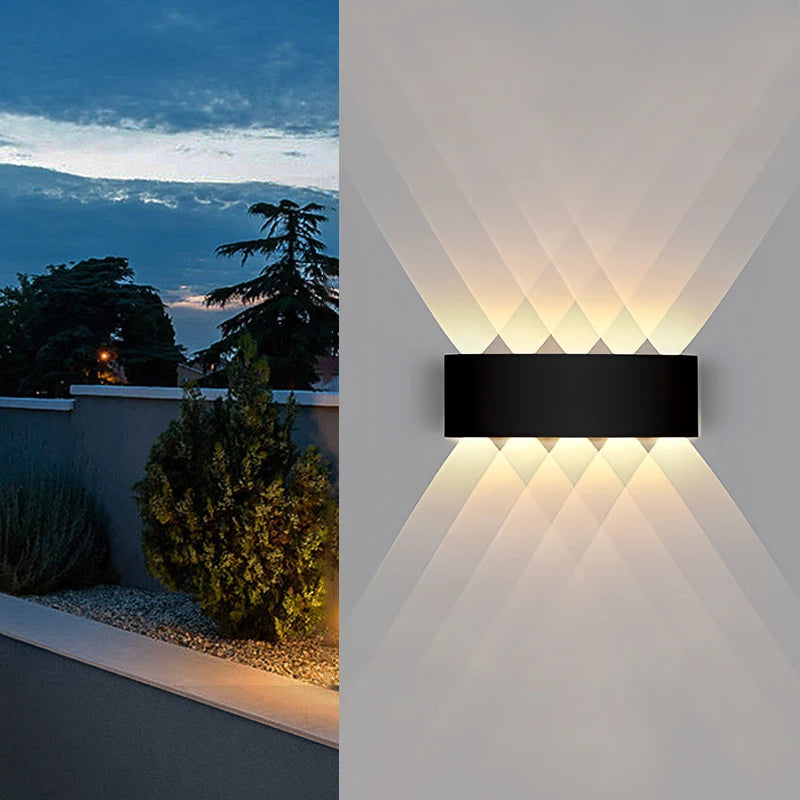 Modern LED Outdoor Wall Light | Waterproof Up & Down Exterior Sconce